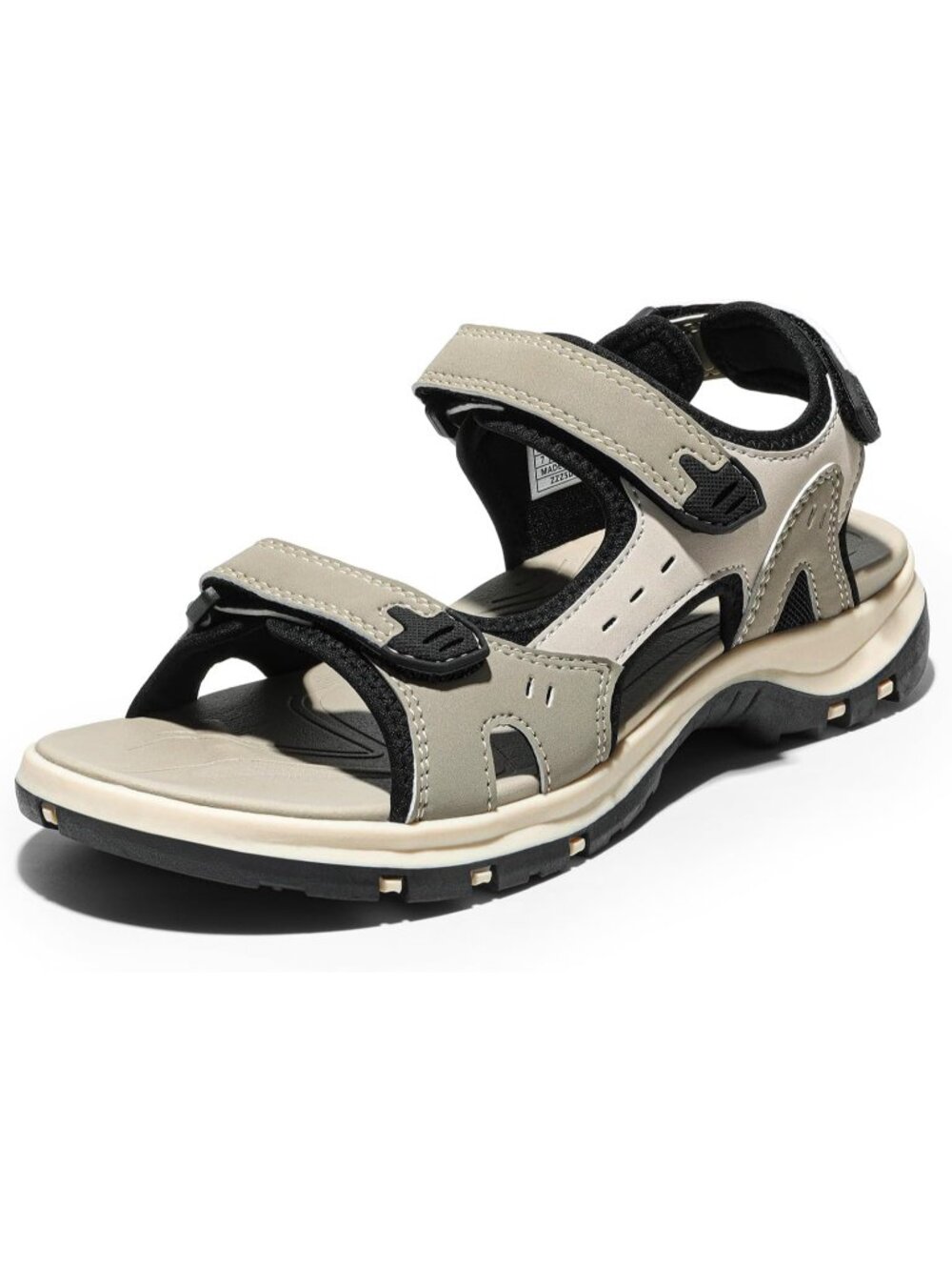Women's Beige Walking Sport Athletic Sandals Comfort Open Toe Casual Outdoor